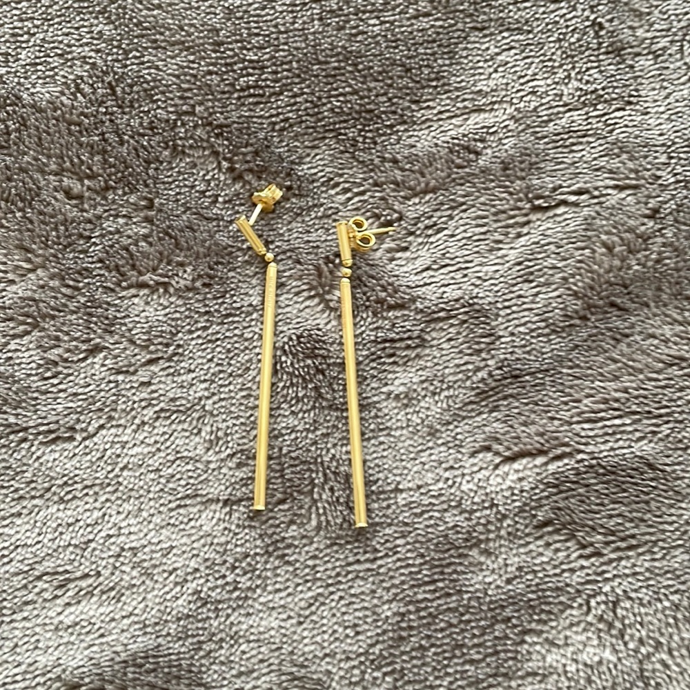 Saks fifth 14k gold made in Italy earrings